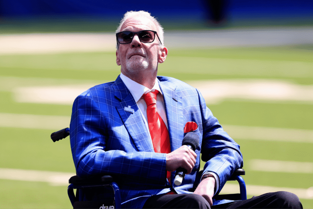Colts owner Jim Irsay died Wednesday afternoon, the team announced. He was 65. (Justin Casterline/Getty Images) (Justin Casterline via Getty Images)